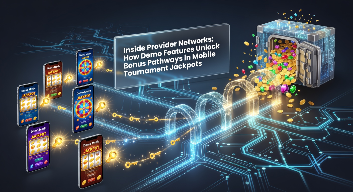 Mobile tournament interface showing demo mode access and jackpot pathways
