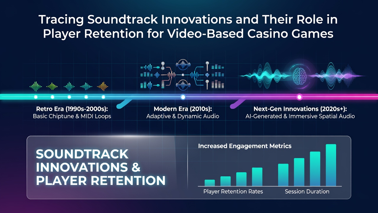 Soundtrack innovations in video casino games with dynamic audio layers and player interface elements